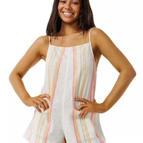 Rip Curl
Classic Surf Stripe Cotton Romper - Picture 1 of 5